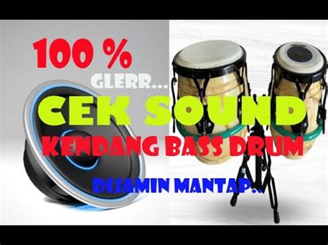 Ini Baru Cek Sound Kendang Bass Drum Dangdut Original Memakai Battery