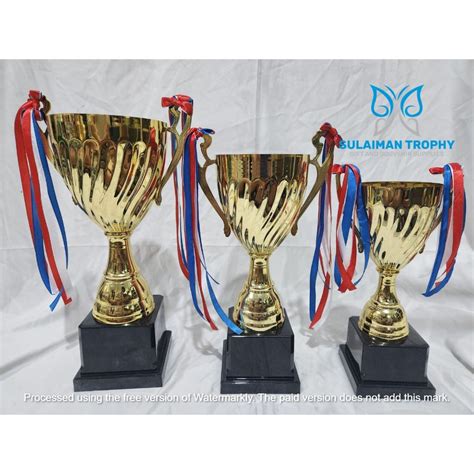 Jual Piala Trophy Impor Metal Logam Besi Kuningan Cawan Set Shopee