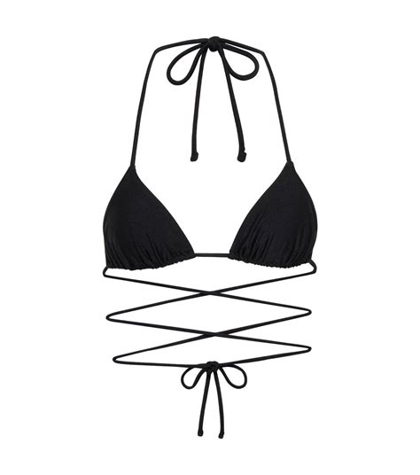 Praia Tie Around Bikini Top In Black Tropic Of C Mytheresa
