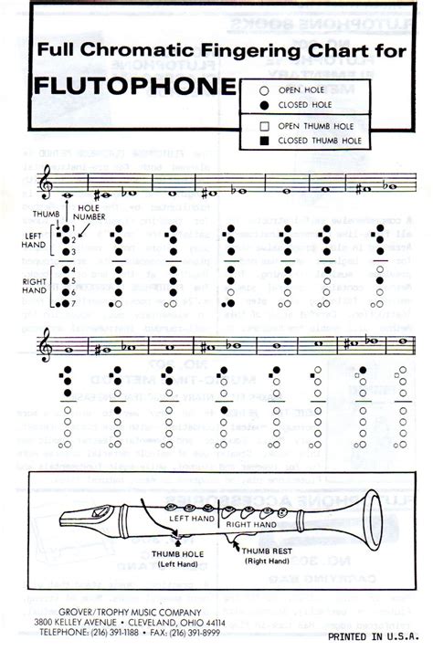 Flutophone Fingering chart | Teaching music, Music worksheets, Recorder songs