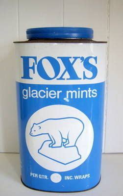 Vintage Fox S Glacier Mints Metal Tin Mint Shop Old Sweets Retro Sweets