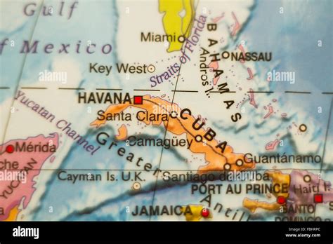 Cuba Road Map Hi Res Stock Photography And Images Alamy