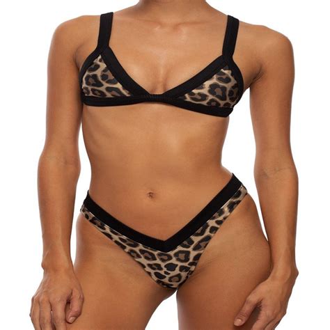 Amazon Leopard Pieces Swimsuit Sexy Swimwear Bikini Woman Bathing Suit Bikini And