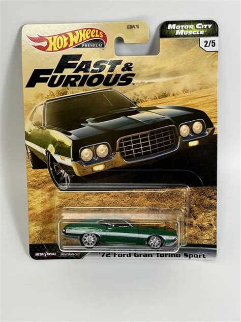 FAST AND FURIOUS Hot Wheels Ford Gran Torino Sport Moteur City Muscle GJR EUR