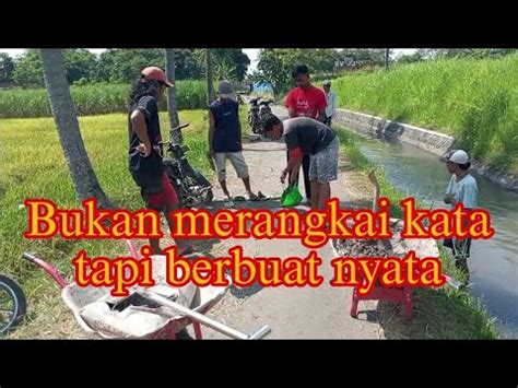 Jalan Berlobang Di Rawat Warga Sekitar Bukan Merangkai Kata Tapi