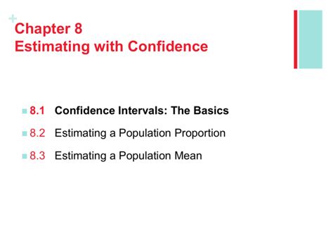 Confidence Intervals