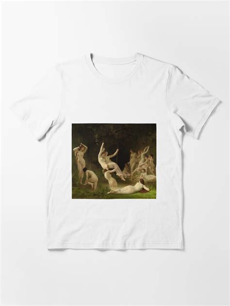 The Nymphaeum William Adolphe Bouguereau T Shirt By Iconicpaintings