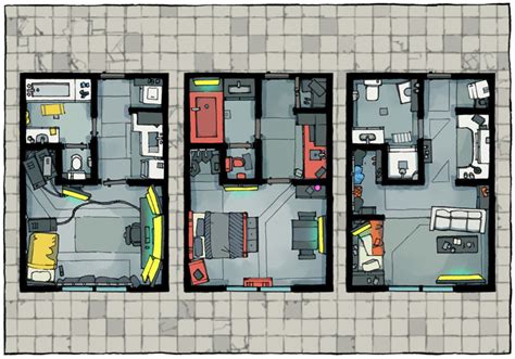 Cyberpunk Apartments Battle Maps By 2 Minute Tabletop