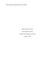 Qso Milestone Three Docx Running Head Qso Milestone Three