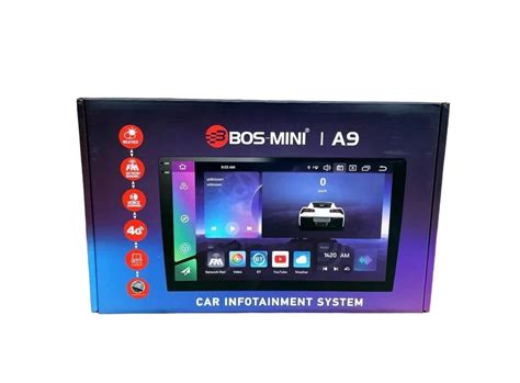 BOS MINI Автомагнитола Модель A9 2/32gb 9 дюймов Bluetooth2 DIN ...
