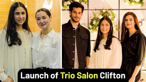 Meeting Hania Aamir Subhan And Washma At The Launch Of Trio Salon