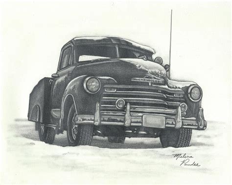 Old Chevy Truck Pencil Drawings