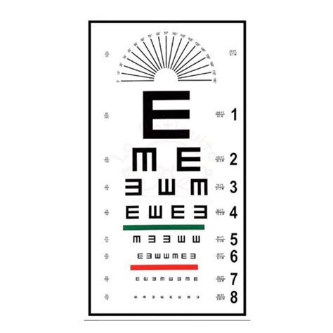 Tabla Evaluaci N Agudeza Visual Iletrado Snellen Optotipo M F