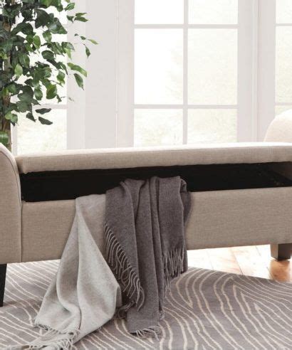 Upholstered Claire Storage Bench Sanfurniture Ae