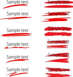 Red Highlighter Vector Images Over