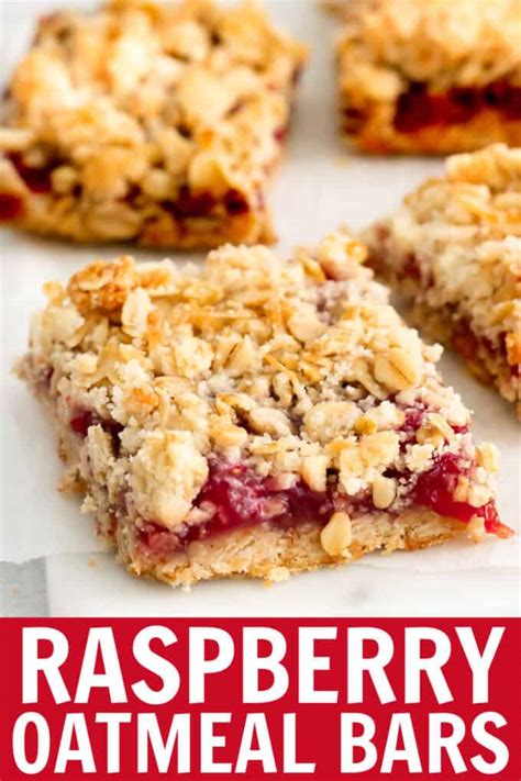 Raspberry Oatmeal Bars Belle Of The Kitchen