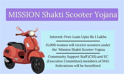 Mission Shakti Scooter Yojana 2023 15000 Women To Recieve Scooters