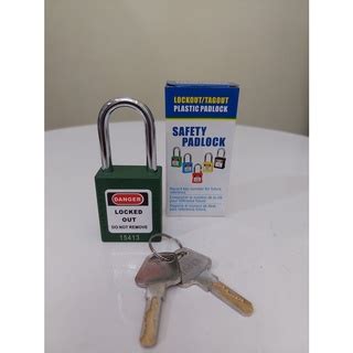 Jual Gembok Safety Loto Padlock China 38mm Hitam Merah Kuning Hijau