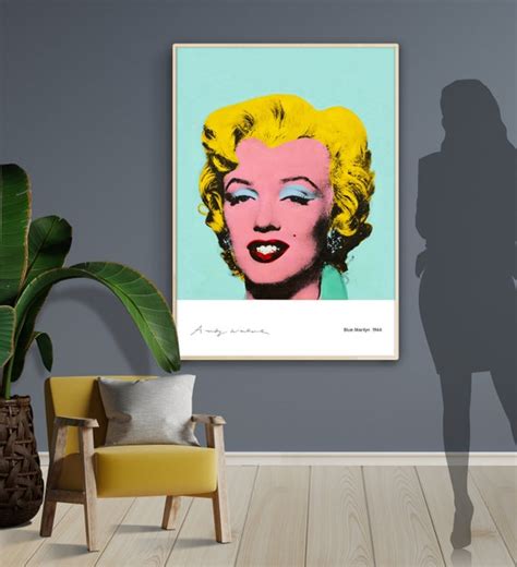 Andy Warhol Shot Sage Blue Marilyn Limited Edition Etsy