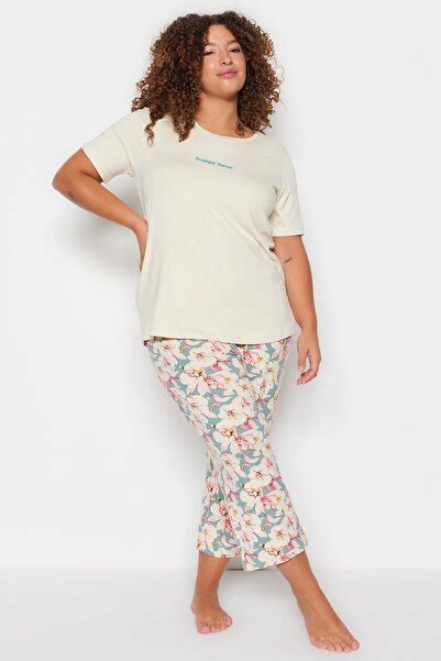 Ecru Pajama Sets Styles Prices Trendyol