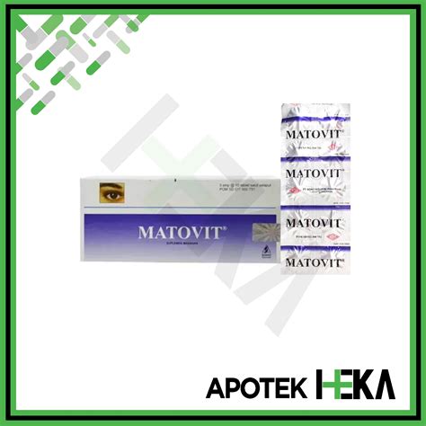 Matovit Box Isi X Tablet Suplemen Vitamin Mata Lazada Indonesia