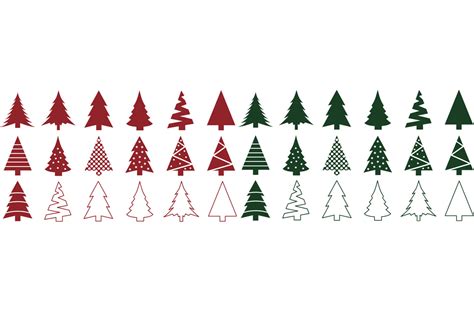 Christmas Tree SVG Bundle - Christmas Tree Clip Art By gjsart ... - Clip Art Library