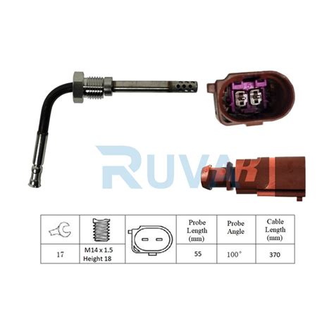 Torq Exhaust Gas Temperature Sensor Fits Polo Ibiza Fabia Roomster 1 2