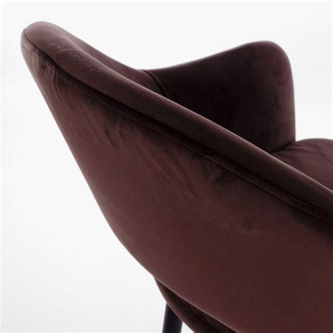 Купить стул магриб new полубарный вращающийся коричневый бархат ножки ...