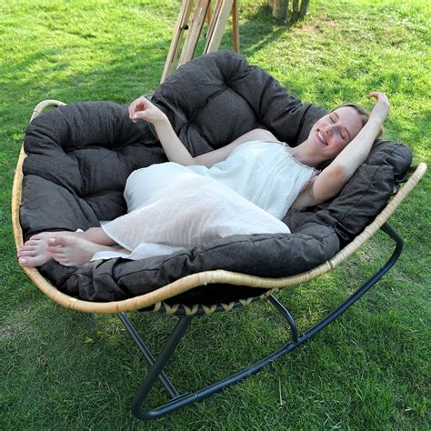 Leycay Outdoor Patio Rocking Chair Royal Papasan Chair