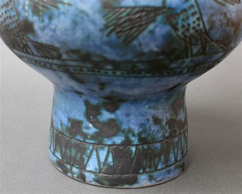 Vintage French Ceramic Vase By Jacques Blin Circa S For Sale At