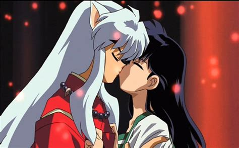 Inuyasha And Kagomes First Kiss Anime Love Anime Inuyasha Love