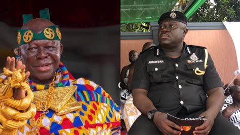 Arrival Of Police Commander To Otumfuo Osei Tutu Ll Commission Of