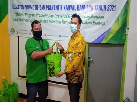 Bpjs Ketenagakerjaan Merauke Serahkan Bantuan Promotif Dan Preventif