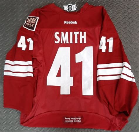 Mike Smith Game Worn 2013/14 Home Jersey & Signed 8×10 – Shop DitcH – DITCH Hockey LLC