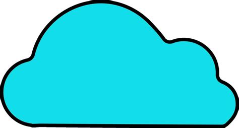 Blue cloud in flat style. 25087310 Vector Art at Vecteezy