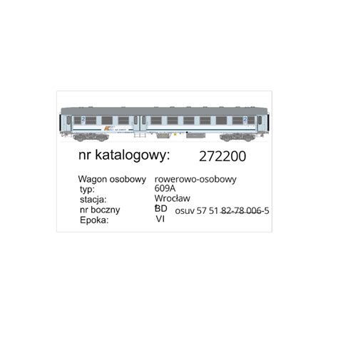 Robo 272200 Wagon Typu 609A Rowerowo Osobowy W Malowaniu IC St