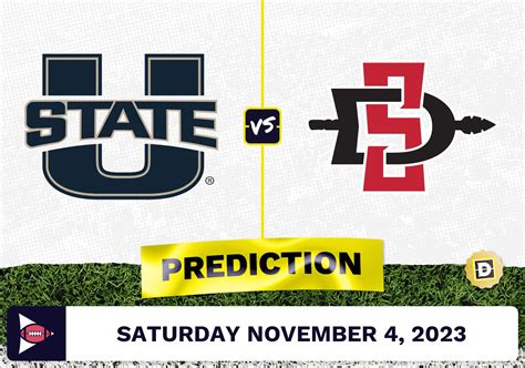 Utah State Vs San Diego State Cfb Prediction And Odds November 4 2023