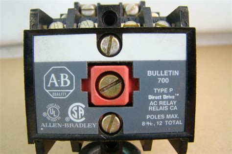 Allen Bradley 10A AC DC Relay 4 Pole 120v Coil Type P Bulletin 700 EBay