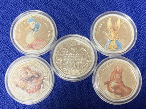 Beatrix Potter P Coin Full Set Uncirculated Royal Mint