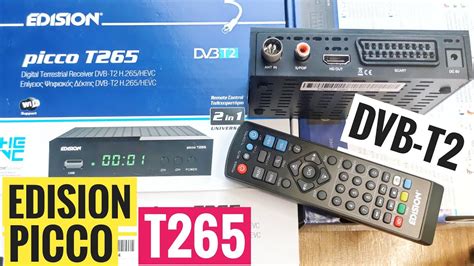 Edision Picco T265 Tuner DVB T2 HEVC H 265 YouTube