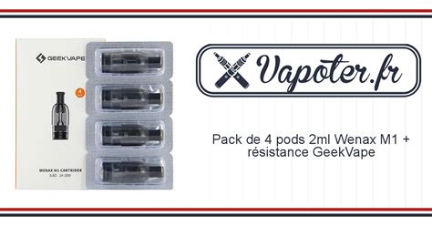 Pack De Cartouches Wenax M R Sistance Geekvape Vapoter Fr