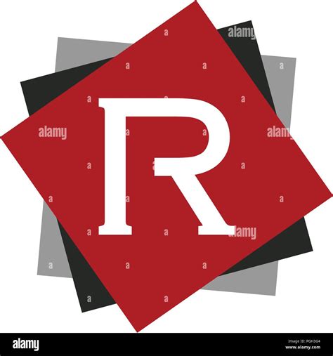 R Initiales Logo Banque D Images Vectorielles Alamy