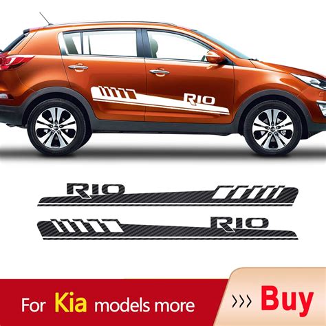 Car Side Stickers Body Stripes Vinyl Decal For Kia Rondo Sedona Seltos