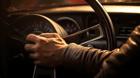 Premium Photo Close Up Man Hands Holding Steering Wheel Driving Car