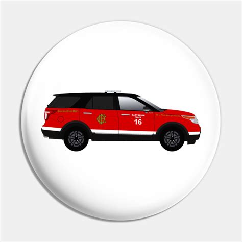 Chicago Fire Department Battalion Chief Car Chicago Fire Pin Teepublic