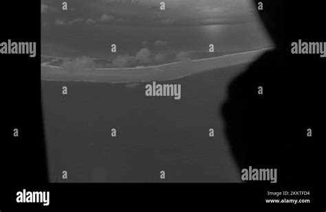 S Bikini Atoll Mushroom Cloud Spreads Out Over Island Stock Video Footage Alamy