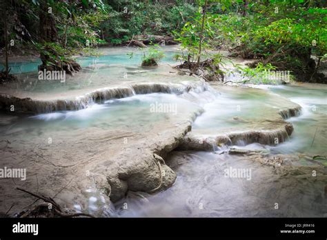 waterfall  national park stock photo alamy