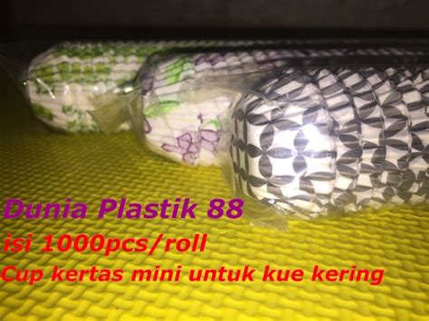 Isi 1000pcs Paper Cup Cake Kertas Kecil Mini MOTIF Cases Cupcake Untuk