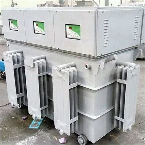 Automatic Mild Steel 100 Kva Servo Oil Cooled Voltage Stabilizer At Rs