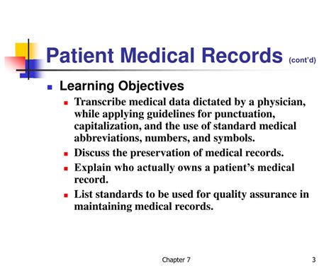 PPT - PATIENT MEDICAL RECORDS PowerPoint Presentation, free download ...